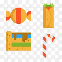 卡通扁平食物-空若网 卡通扁平食物-空若网