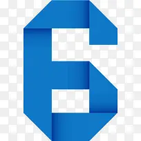 折纸数字6-空若网 折纸数字6-空若网