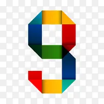 折纸数字-空若网 折纸数字-空若网