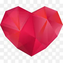 红色立体折纸爱心卡通-空若网 红色立体折纸爱心卡通-空若网