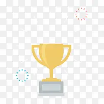 矢量扁平插画卡通奖杯-空若网 矢量扁平插画卡通奖杯-空若网