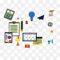 矢量扁平化商务元素-空若网 矢量扁平化商务元素-空若网