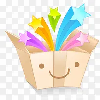 矢量箱子星星素材-空若网 矢量箱子星星素材-空若网