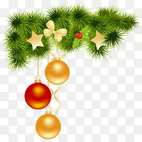 圣诞节绿色松叶装饰-空若网 圣诞节绿色松叶装饰-空若网