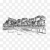 手绘建筑-空若网 手绘建筑-空若网