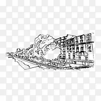 手绘建筑-空若网 手绘建筑-空若网