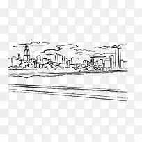 手绘建筑-空若网 手绘建筑-空若网