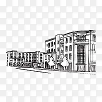 手绘建筑-空若网 手绘建筑-空若网