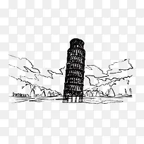 手绘建筑-空若网 手绘建筑-空若网