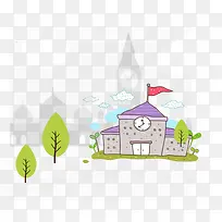 卡通版小房子-空若网 卡通版小房子-空若网