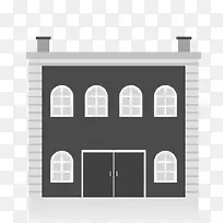 手绘卡通楼房-空若网 手绘卡通楼房-空若网