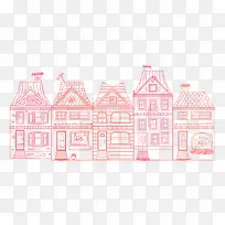 卡通手绘房子楼房-空若网 卡通手绘房子楼房-空若网