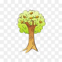 手绘绿树-空若网 手绘绿树-空若网