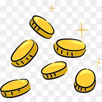 卡通手绘金币-空若网 卡通手绘金币-空若网