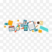 矢量扁平化理财素材-空若网 矢量扁平化理财素材-空若网