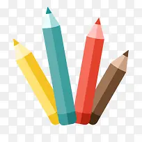 彩色卡通铅笔-空若网 彩色卡通铅笔-空若网