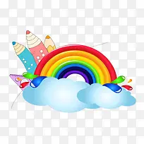 卡通手绘彩虹-空若网 卡通手绘彩虹-空若网