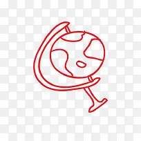 地球仪手绘-空若网 地球仪手绘-空若网