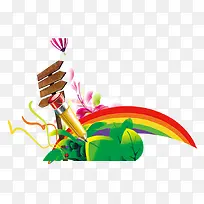 标牌 铅笔 花草-空若网 标牌 铅笔 花草-空若网