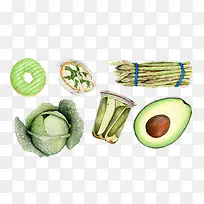 卡通绿色食物-空若网 卡通绿色食物-空若网