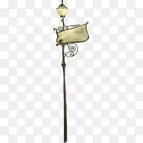 卡通手绘线稿路灯-空若网 卡通手绘线稿路灯-空若网