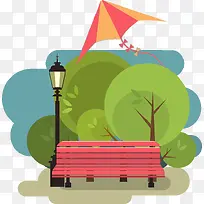 手绘卡通公园-空若网 手绘卡通公园-空若网