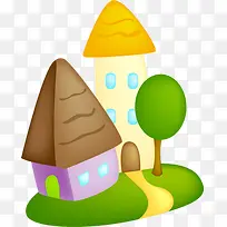 卡通幼儿小房子-空若网 卡通幼儿小房子-空若网