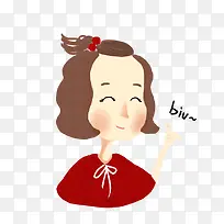 可爱卡通女孩-空若网 可爱卡通女孩-空若网