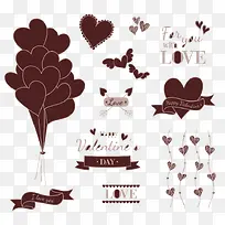 11款手绘爱心元素矢量素材-空若网 11款手绘爱心元素矢量素材-空若网