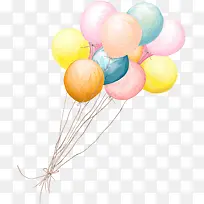 高清手绘插画气球元素-空若网 高清手绘插画气球元素-空若网