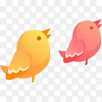 矢量扁平小鸟-空若网 矢量扁平小鸟-空若网