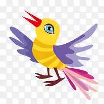 手绘卡通彩色小鸟-空若网 手绘卡通彩色小鸟-空若网