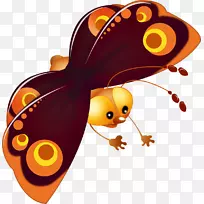 蝴蝶绘画剪贴画-昆虫-空若网 蝴蝶绘画剪贴画-昆虫-空若网