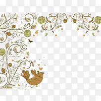 扁平化花纹背景装饰矢量图-空若网 扁平化花纹背景装饰矢量图-空若网