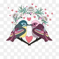 矢量鸟笼花环-空若网 矢量鸟笼花环-空若网