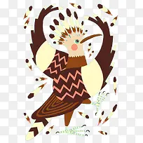 卡通花纹小鸟-空若网 卡通花纹小鸟-空若网