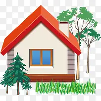 卡通房子png矢量素材-空若网 卡通房子png矢量素材-空若网