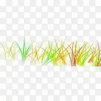 彩色草丛卡通透明-空若网 彩色草丛卡通透明-空若网