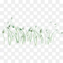 卡通清新水彩草丛-空若网 卡通清新水彩草丛-空若网