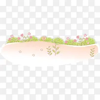 卡通手绘清新草丛-空若网 卡通手绘清新草丛-空若网