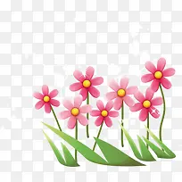 卡通简约小花绿草-空若网 卡通简约小花绿草-空若网