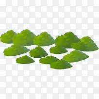 矢量草丛绿色草地卡通-空若网 矢量草丛绿色草地卡通-空若网