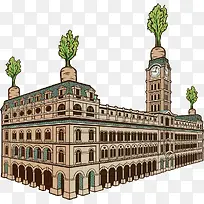 手绘胡萝卜城堡-空若网 手绘胡萝卜城堡-空若网