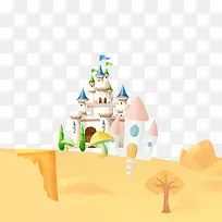 手绘卡通城堡-空若网 手绘卡通城堡-空若网