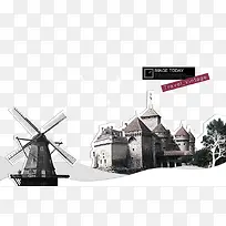 手绘城堡-空若网 手绘城堡-空若网