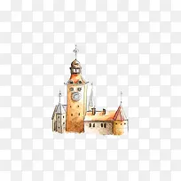 手绘卡通城堡-空若网 手绘卡通城堡-空若网