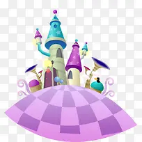 卡通可爱矢量小房子城堡-空若网 卡通可爱矢量小房子城堡-空若网