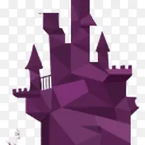 紫色城堡促销海报-空若网 紫色城堡促销海报-空若网