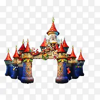 卡通城堡矢量-空若网 卡通城堡矢量-空若网