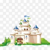 卡通白色城堡手绘-空若网 卡通白色城堡手绘-空若网